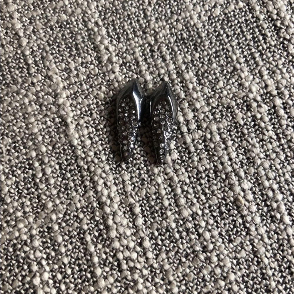 Alexis Bittar Womens Pyramid Crystal Earrings